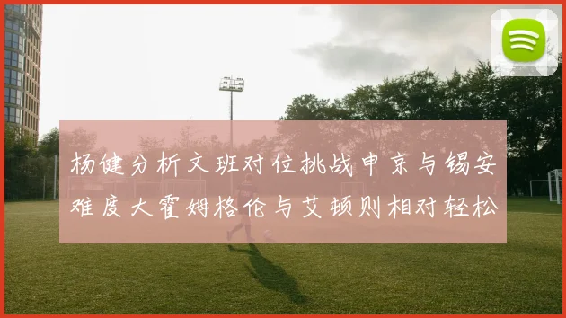 杨健分析文班对位挑战申京与锡安难度大霍姆格伦与艾顿则相对轻松